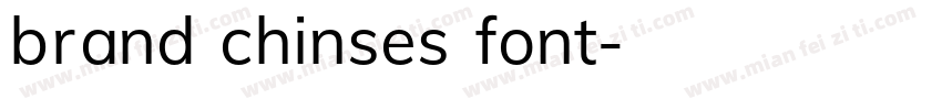 brand chinses font字体转换
